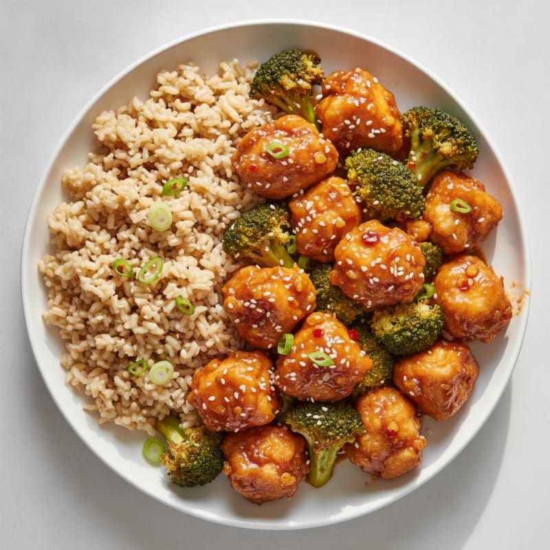 General Tso's Chicken with Broccoli