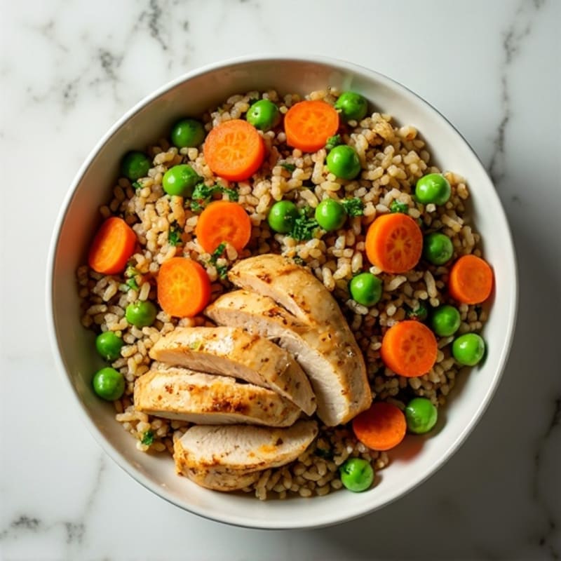 Grilled Chicken and Herb Rice Pilaf Bowl