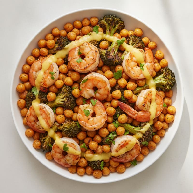 Roasted Chickpea and Vegetable Bowl