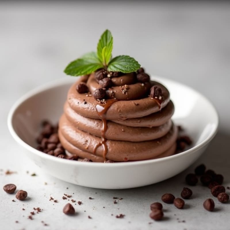Silky Chocolate Protein Pudding with Greek Yogurt