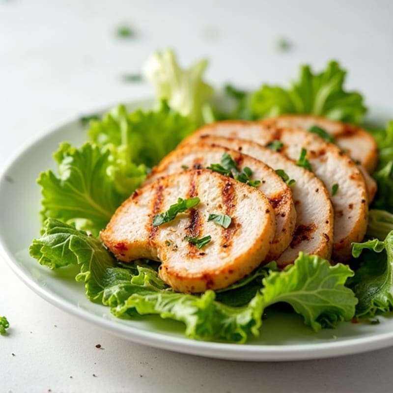 Grilled Turkey Breast Salad with Crisp Romaine