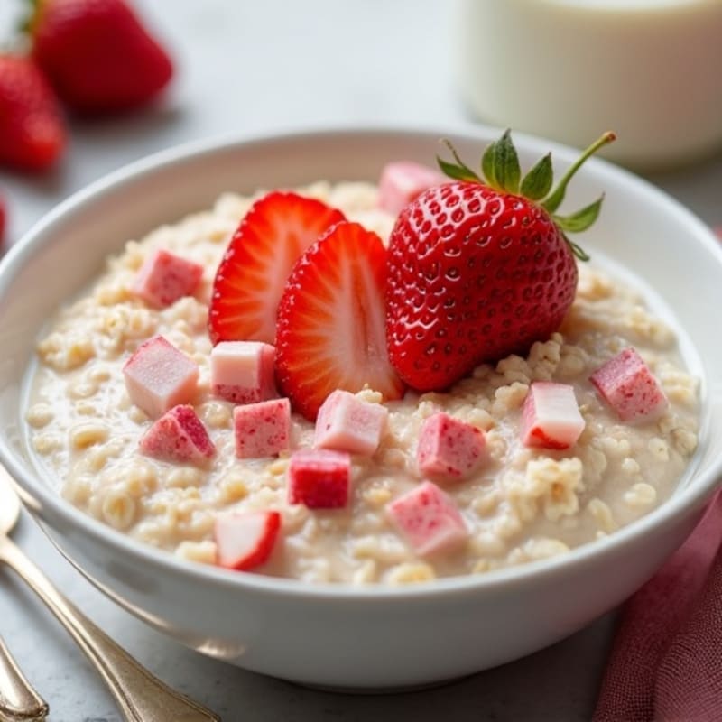 Creamy Strawberry Vanilla Overnight Oats