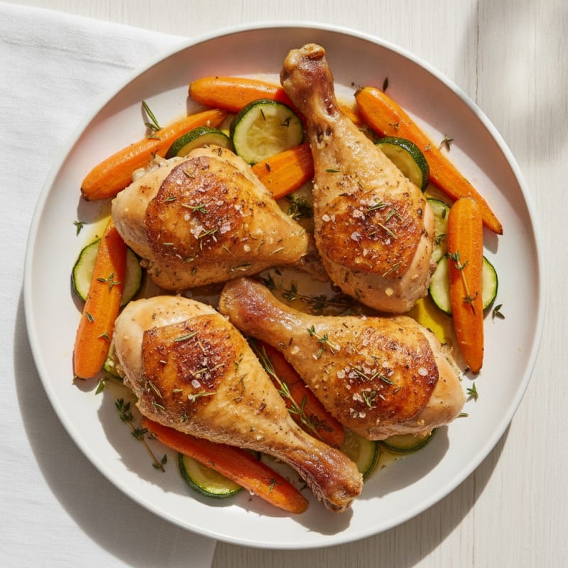 Roasted Chicken Legs with Herbs