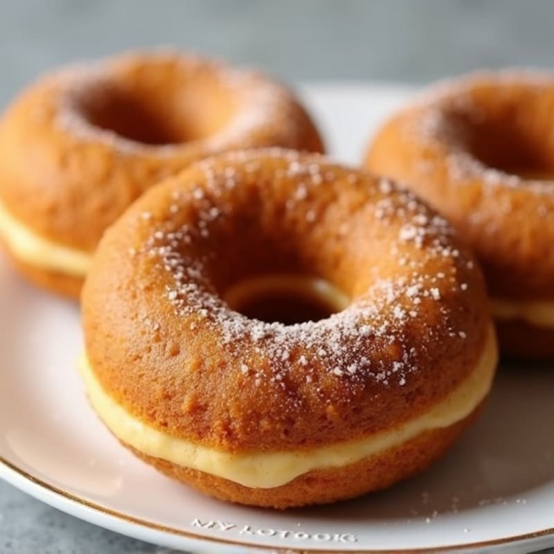 Baked Pumpkin Spice Protein Donuts
