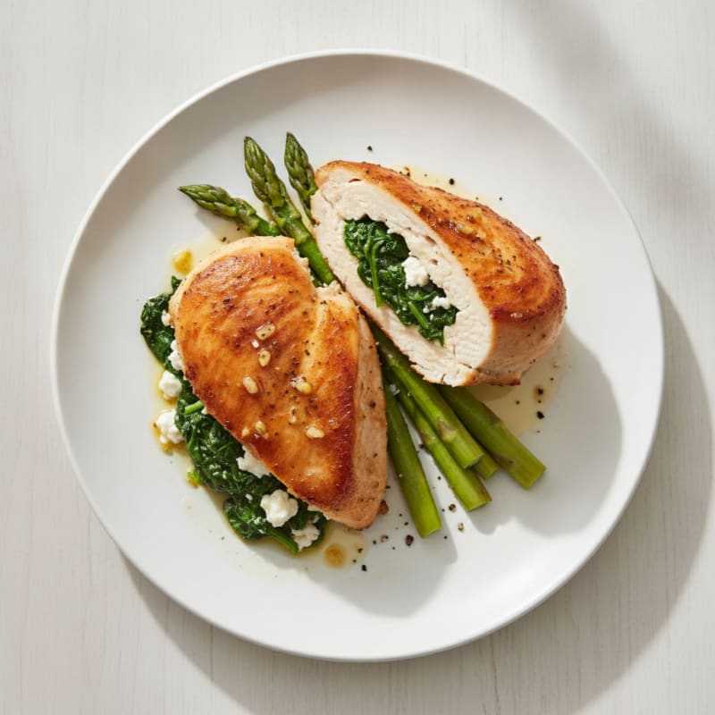 Spinach and Feta Stuffed Chicken Breast