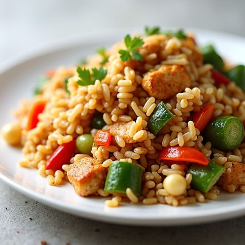 Healthy Chicken and Veggie Fried Rice