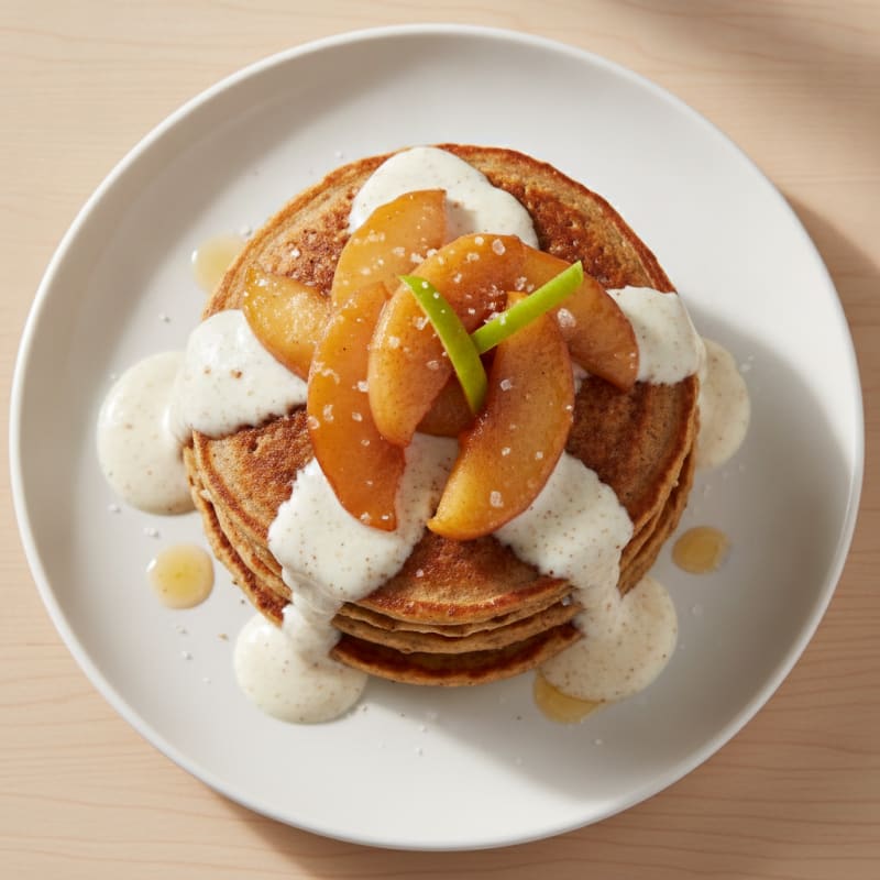 Apple Cinnamon Protein Pancakes