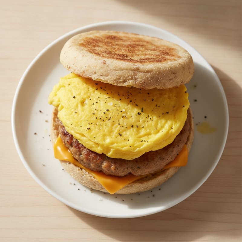 Sausage, Egg, and Cheese English Muffin
