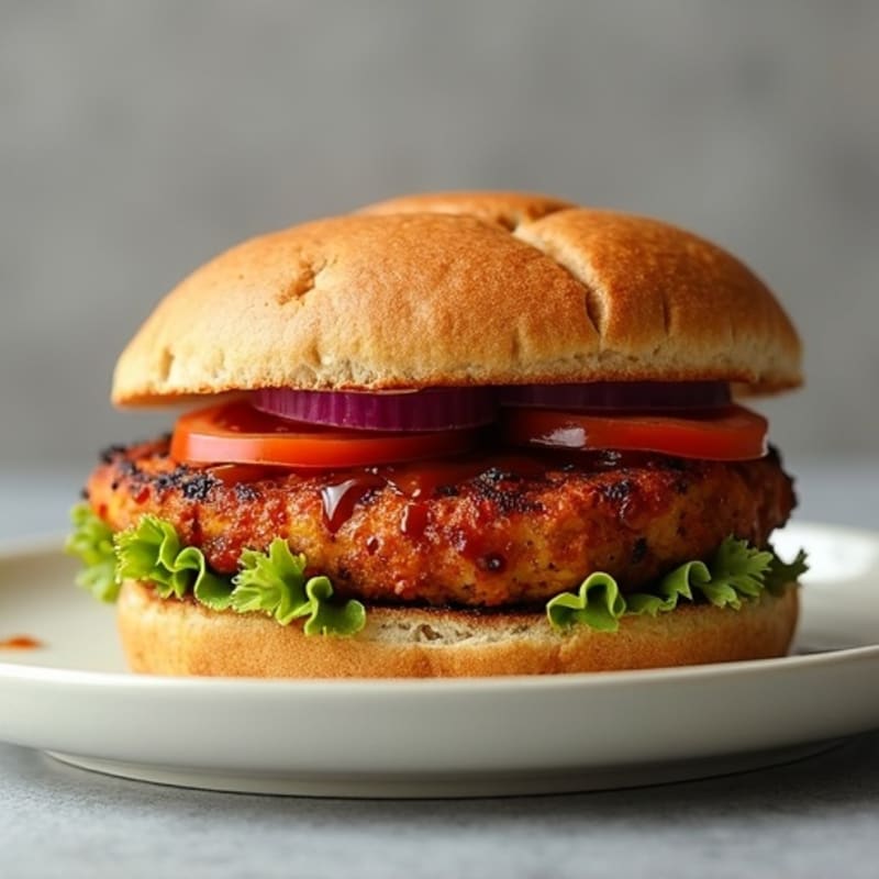 Crispy Smoky Tempeh BBQ Sandwich