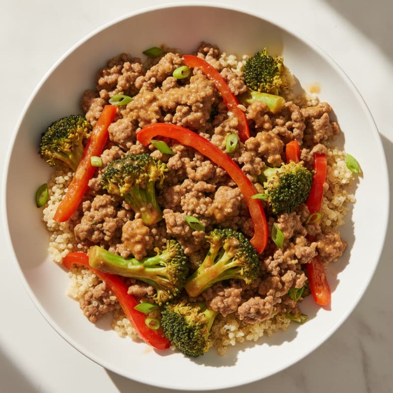 Savory Beef and Vegetable Power Bowl