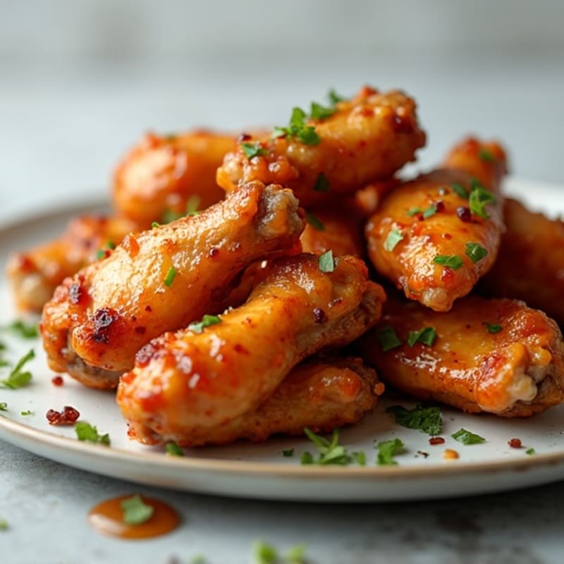 Crispy Baked Honey Garlic Chicken Wings