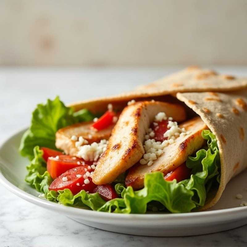 Creamy Grilled Chicken Caesar Wrap