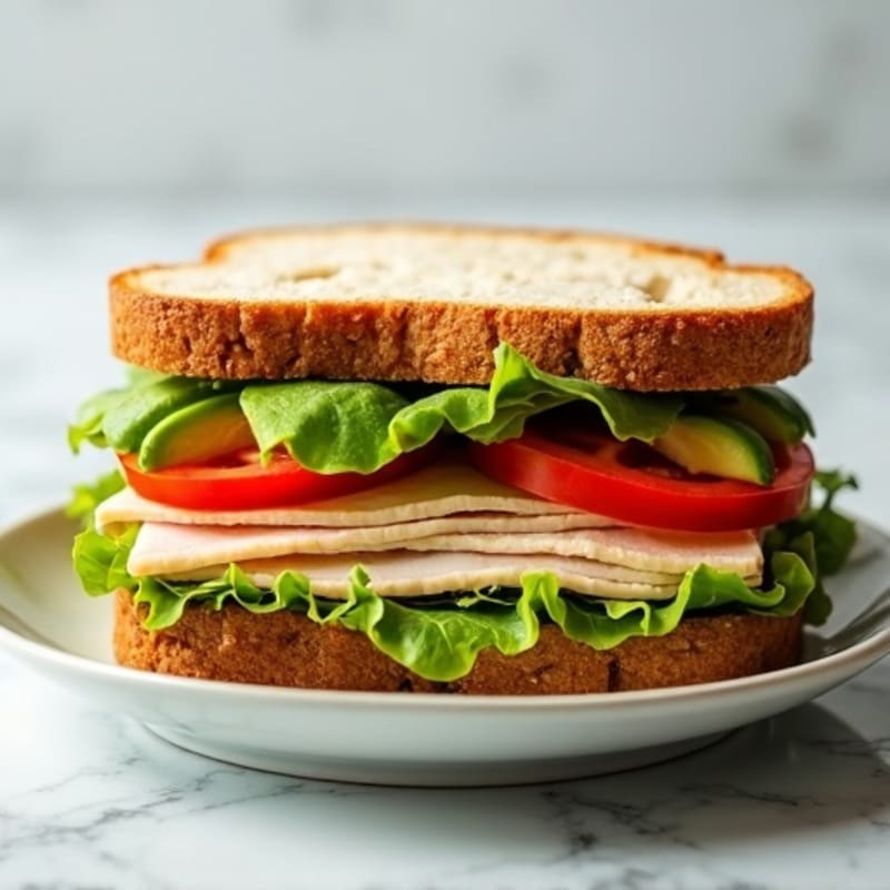 Healthy Turkey Club Sandwich