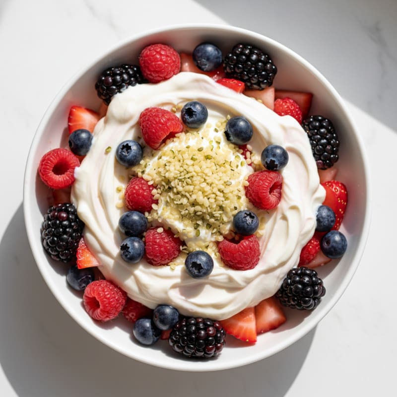 Creamy Greek Yogurt Protein Parfait with Mixed Berries
