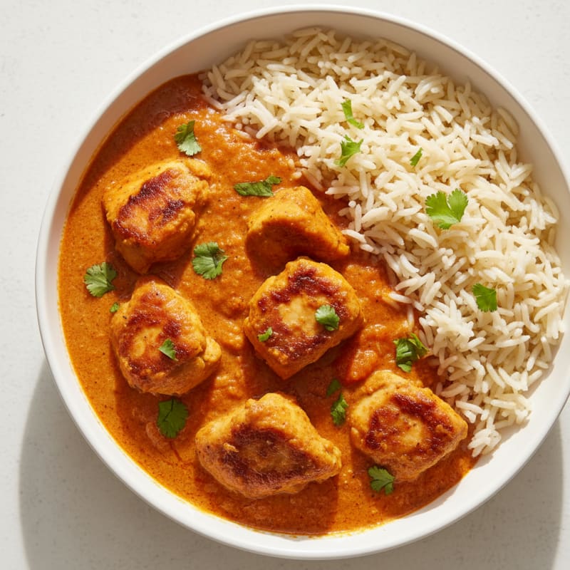 Spiced Butter Chicken with Basmati Rice