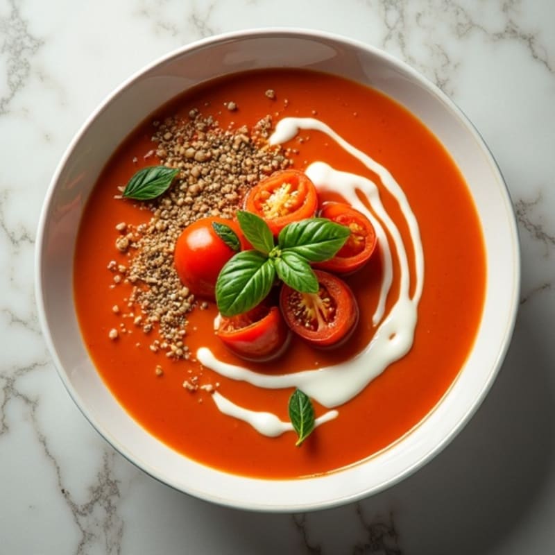 Creamy Roasted Tomato Basil Soup