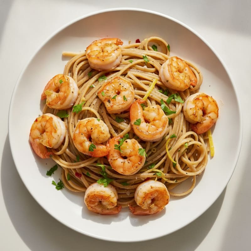 Garlic Shrimp Scampi with Linguine