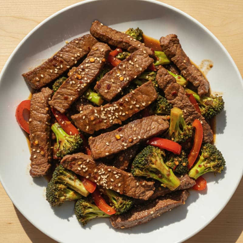 Sesame Beef & Broccoli Stir-Fry