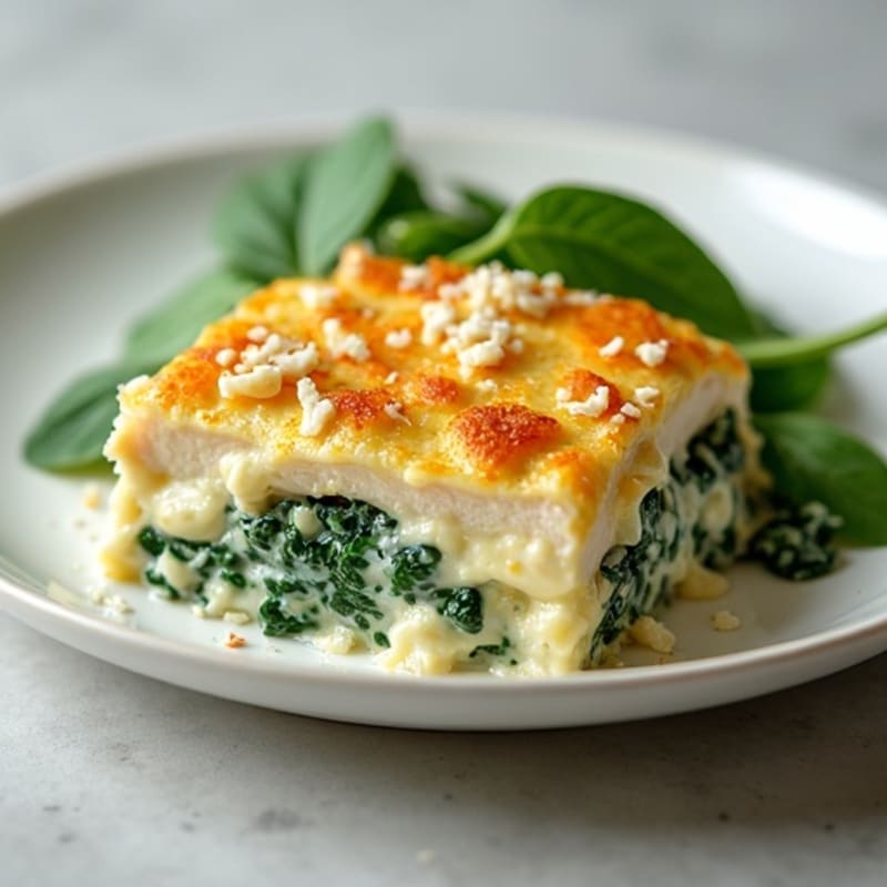 Creamy Spinach Artichoke Chicken Bake