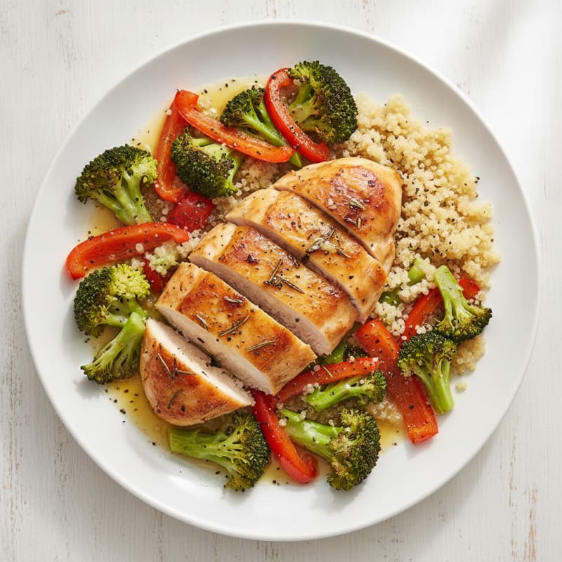 Lemon Herb Roasted Chicken and Veggies