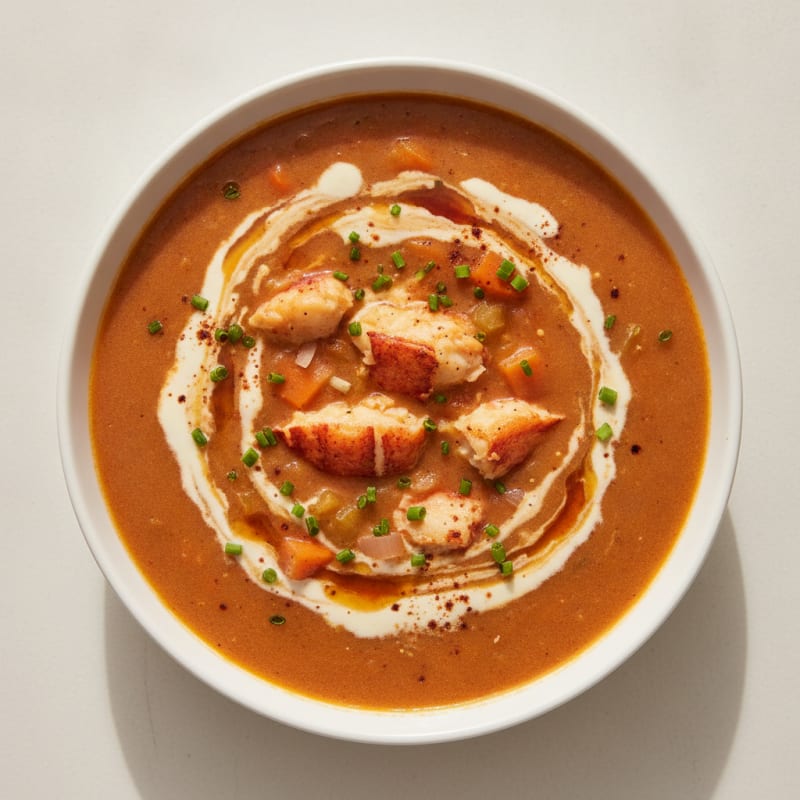 Rich Lobster Bisque with Sherry
