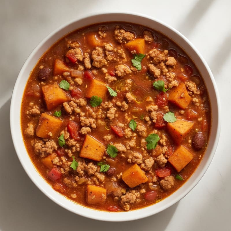 Sweet Potato and Turkey Chili