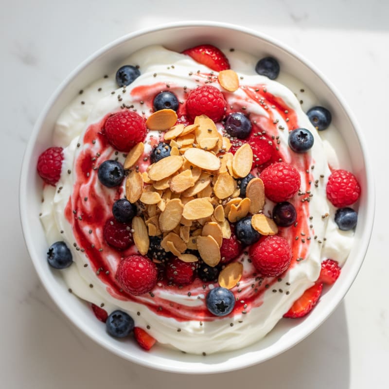 Creamy Greek Yogurt Protein Parfait with Mixed Berries
