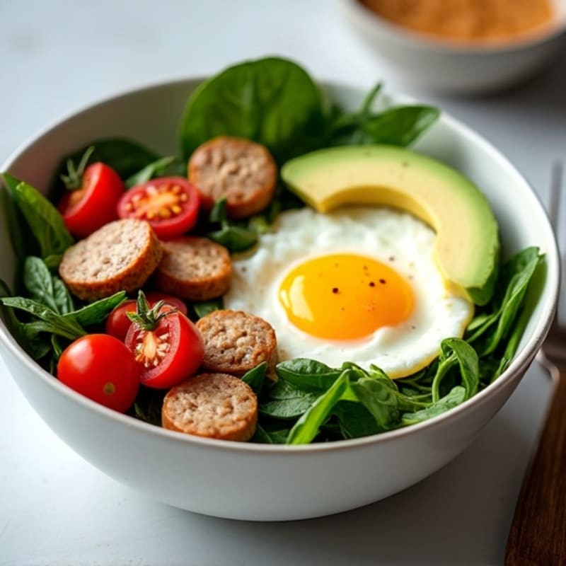 Protein-Packed Spinach and Egg White Breakfast Bowl