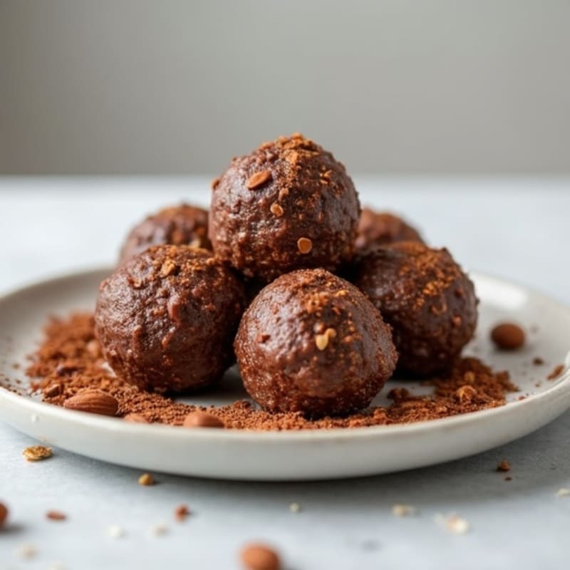 No-Bake Dark Chocolate Almond Energy Bites