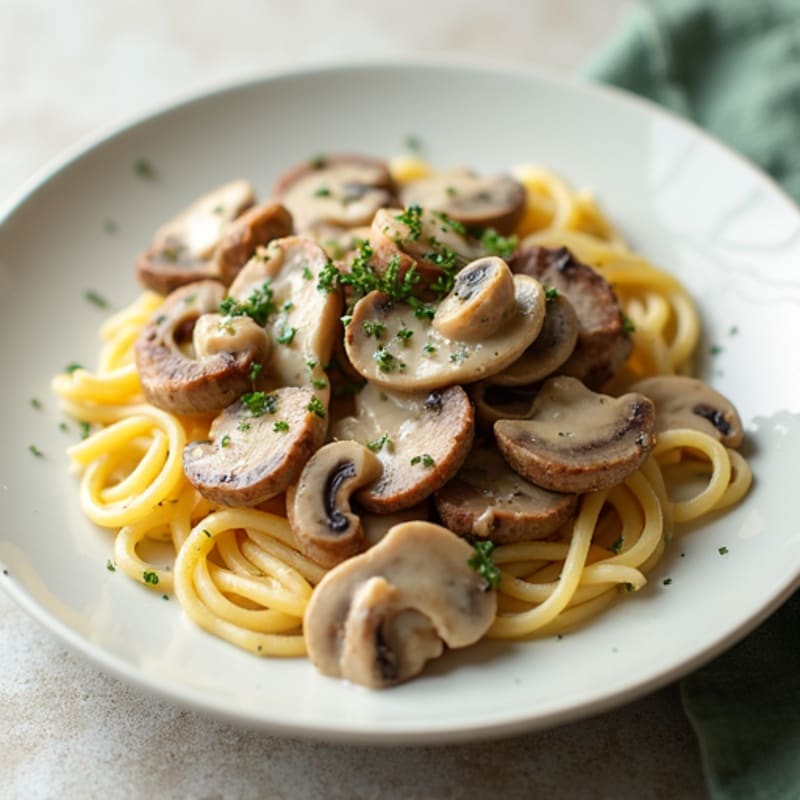 Creamy Greek Yogurt Beef Stroganoff with Mushrooms