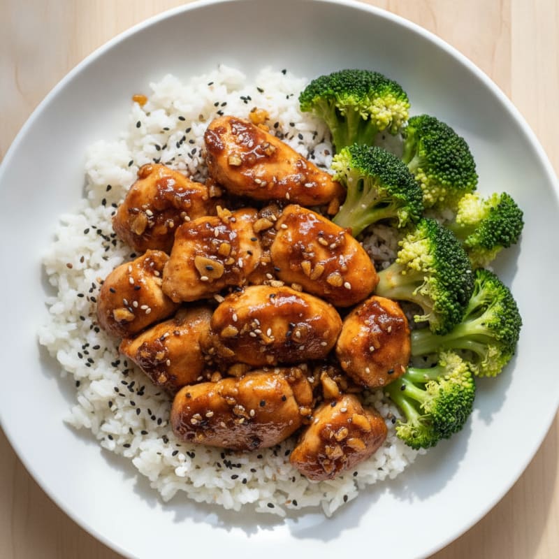 Teriyaki Glazed Chicken with Sesame Rice