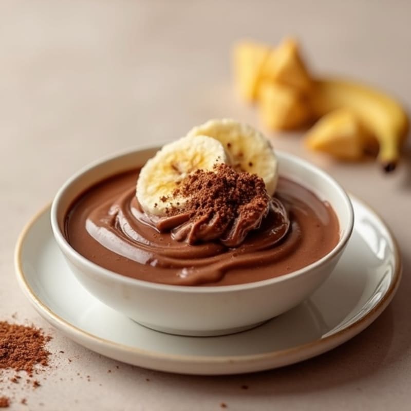 Silky Chocolate Protein Pudding with Almond Butter Swirl