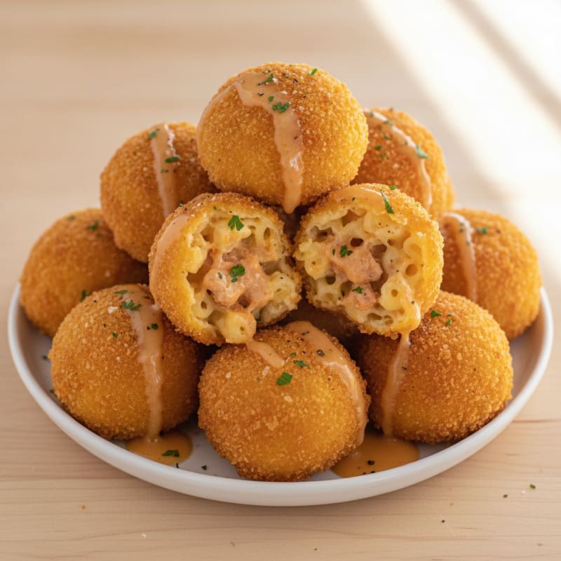 Golden Mac & Cheese Bites