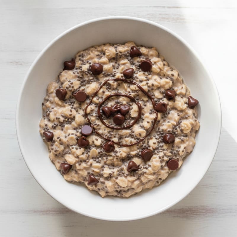 Chocolate Chip Chia Overnight Oats