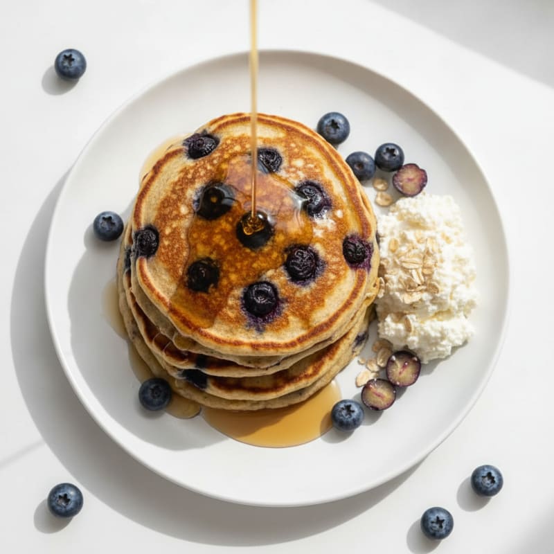 High-Protein Blueberry Power Pancakes