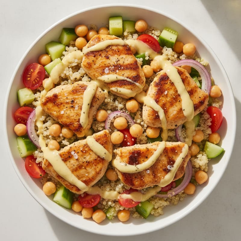 Mediterranean Chickpea and Quinoa Bowl