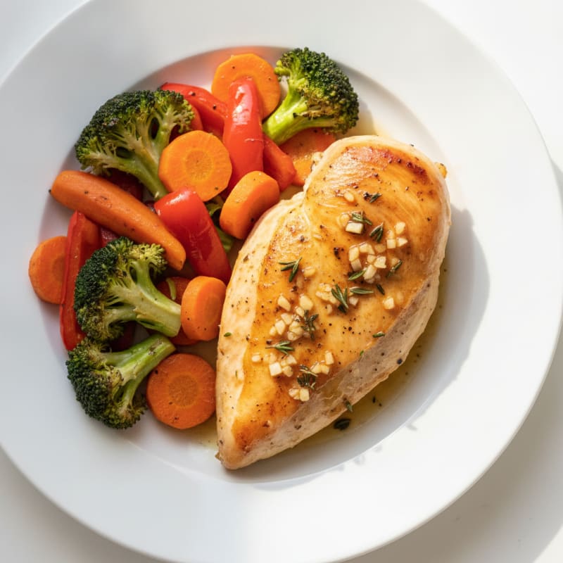 Garlic Herb Roasted Chicken with Vegetables