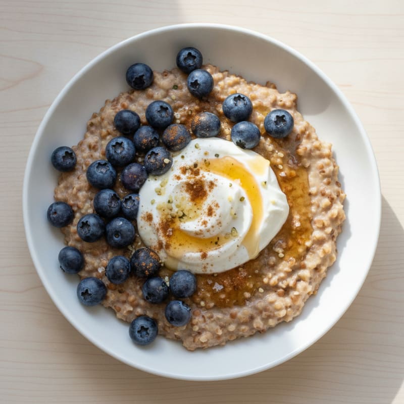 Creamy Buckwheat Porridge with Berries
