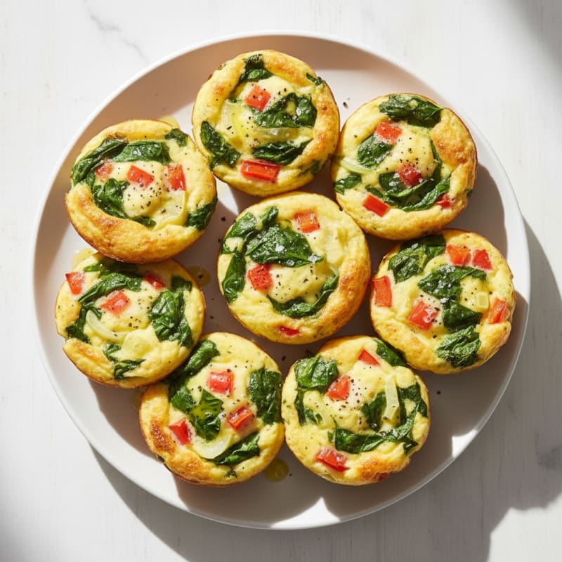 Baked Egg and Spinach Muffin Cups