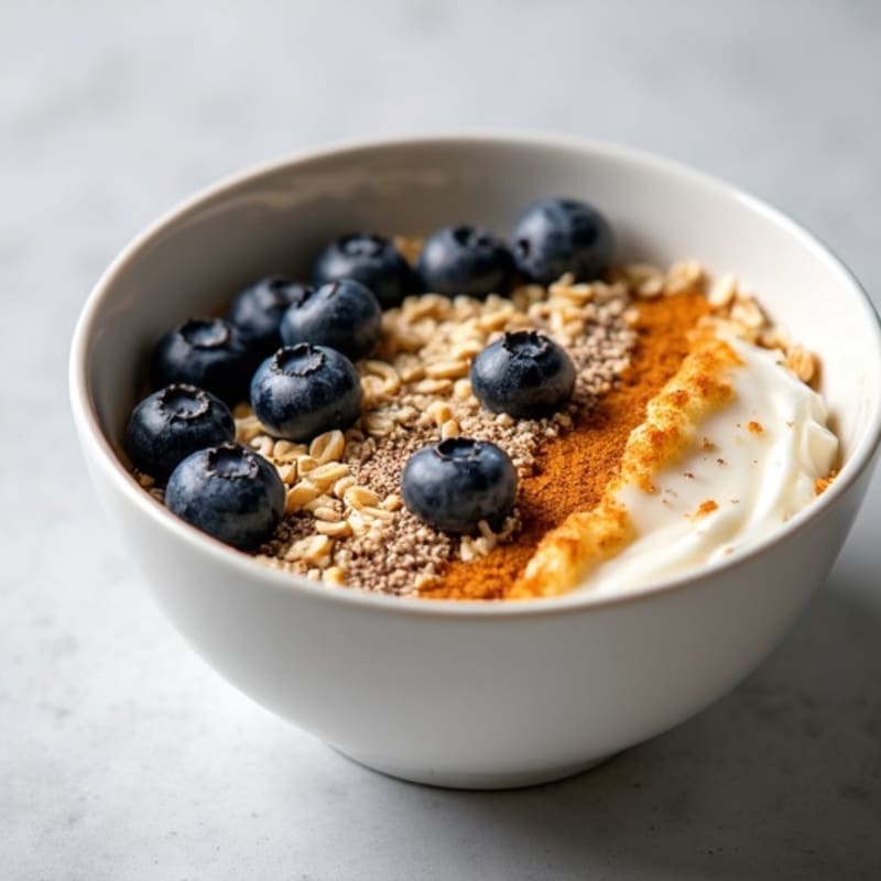 Creamy Vanilla-Cinnamon Greek Yogurt Oats Bowl
