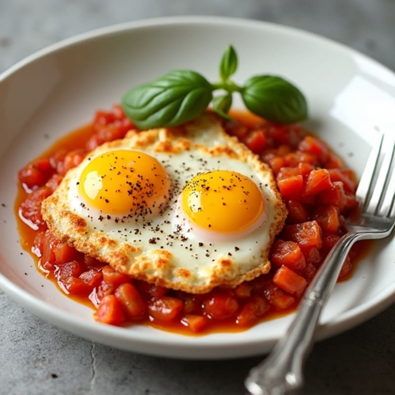 Spicy Tomato Stewed Eggs