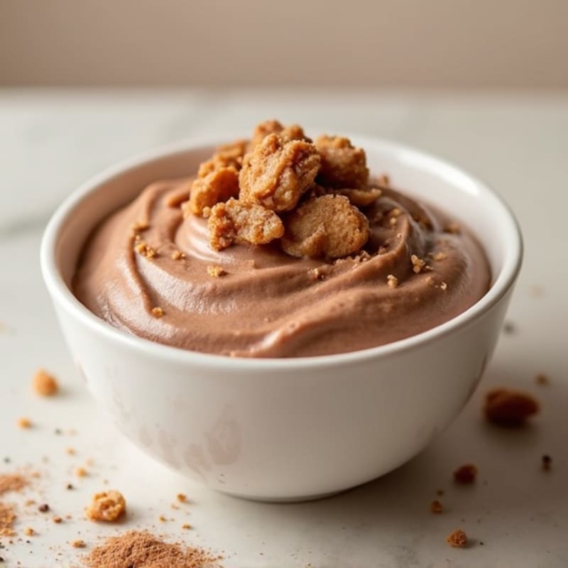 Creamy Peanut Butter Chocolate Protein Pudding