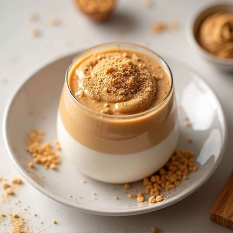 Creamy Vegan Protein Pudding with Peanut Butter and Chia