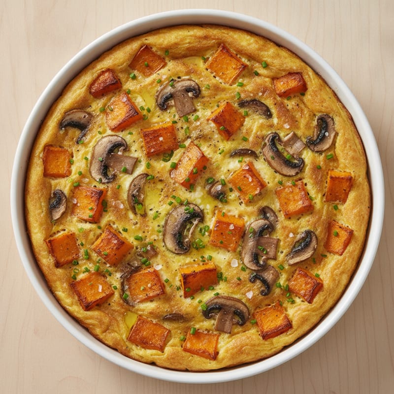 Roasted Pumpkin and Mushroom Frittata