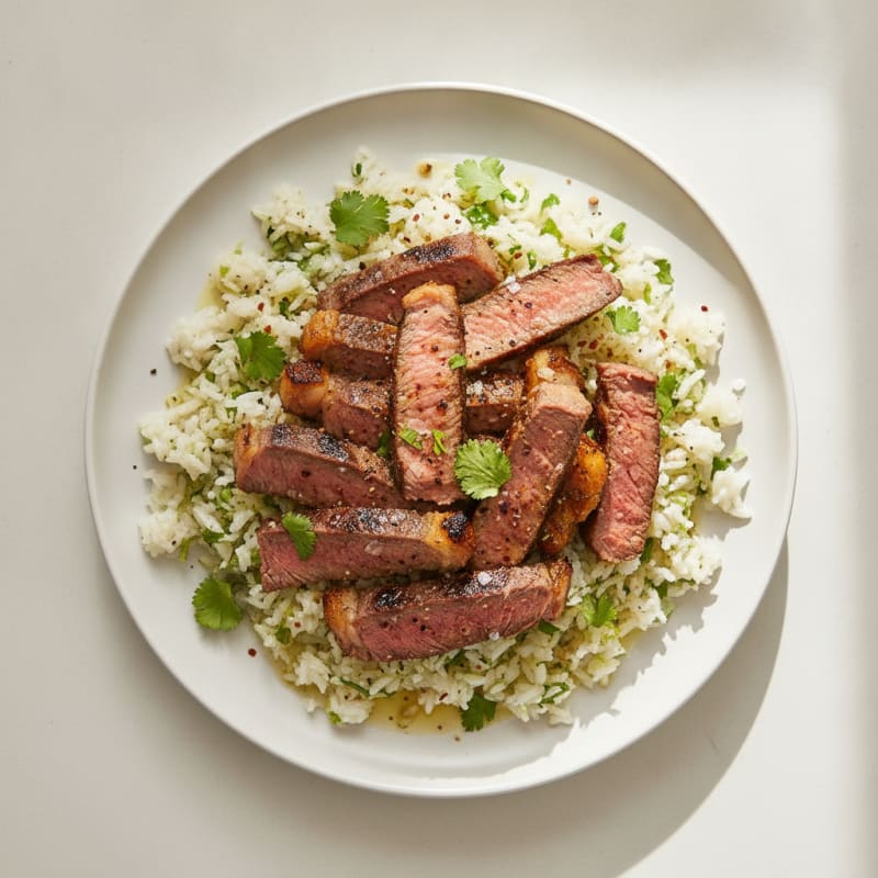 Carne Asada with Cilantro-Lime Rice