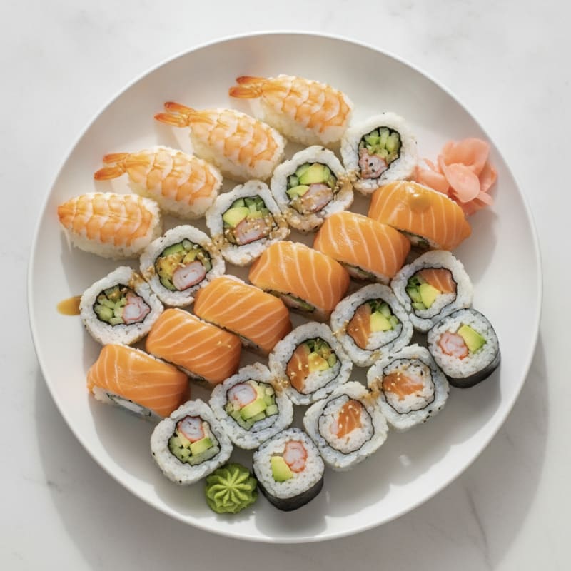 Assorted Fresh Sushi Rolls