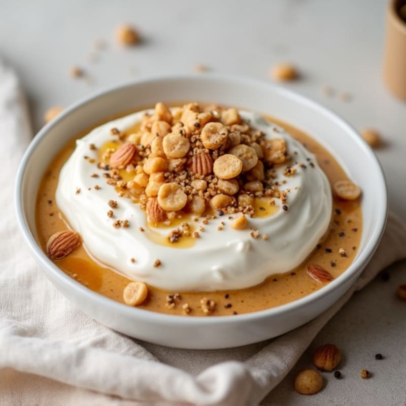 Greek Yogurt with Hemp Seeds and Almond Butter