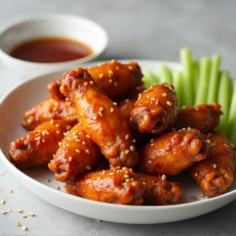 Crispy Baked Honey Garlic Chicken Wings