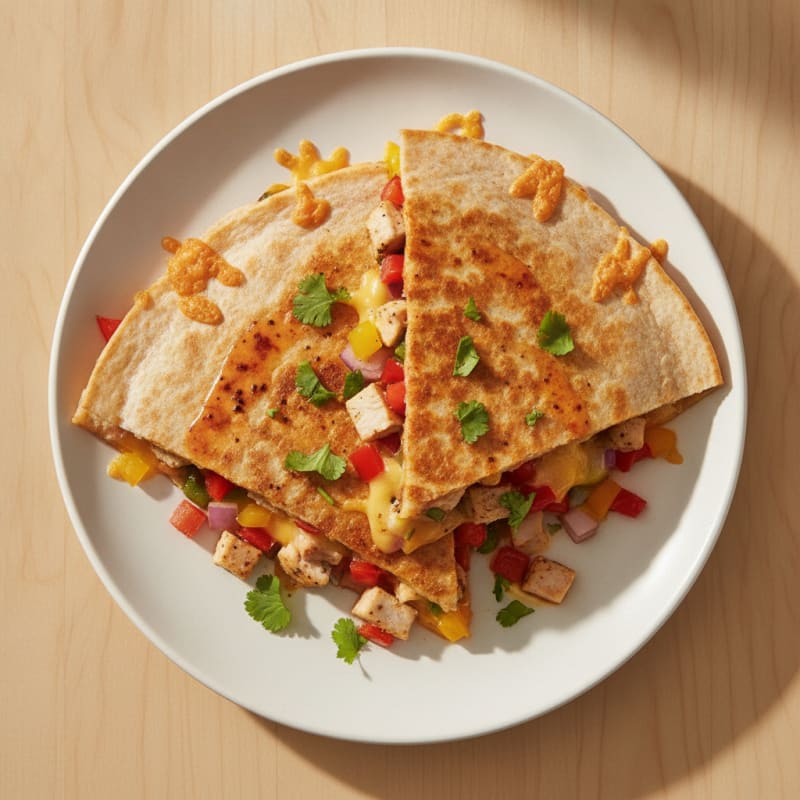 Chicken and Cheese Quesadillas