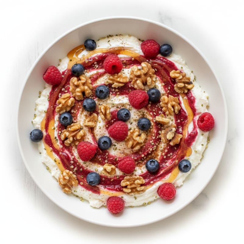 Berry Swirl Greek Yogurt Bowl